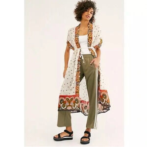 FREE PEOPLE Summer Mirage Kimono in Ivory Combo